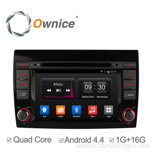 Ownice C300 Android system car DVD audio for Fiat Bravo 2007-2014 with GPS Ipod DVR digital TV 3G Wifi tmps